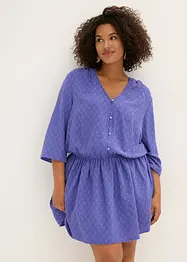 Mini jurk van getextureerd materiaal, bonprix