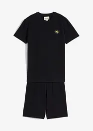 Jongens T-shirt en korte broek van biologisch katoen (2-dlg. set), bonprix