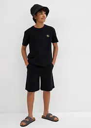 Jongens T-shirt en korte broek van biologisch katoen (2-dlg. set), bonprix
