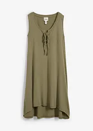 Jersey jurk met vetersluiting, bonprix