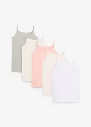 Hemd (set van 5) met zacht katoen, bonprix