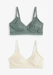 Voedingsbh zonder beugels met biologisch katoen (set van 2), bonprix