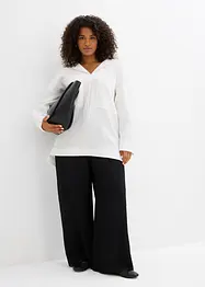 Overhemdblouse in een soepele viscosemix, bonprix