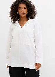 Overhemdblouse in een soepele viscosemix, bonprix