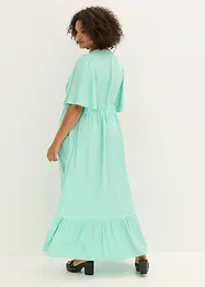 Maxi jurk met strokenrok van soepele viscose, bonprix