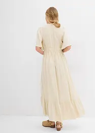 Maxi jurk met strokenrok van soepele viscose, bonprix