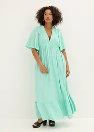 Maxi jurk met strokenrok van soepele viscose, bonprix