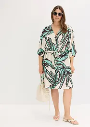 Mini jurk van soepele viscose met kimonomouwen, bonprix