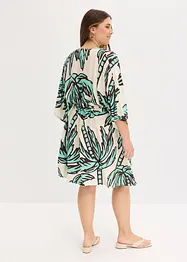 Mini jurk van soepele viscose met kimonomouwen, bonprix