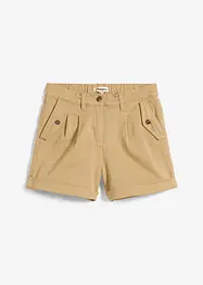 Twill short met hoge tailleband, bonprix