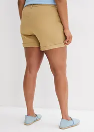 Twill short met hoge tailleband, bonprix
