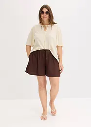 Instap short van gestructureerde crêpe, bonprix