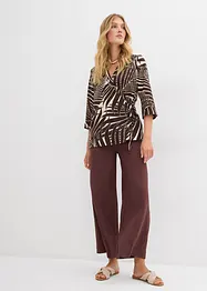 Kimono blouse in linnen look, bonprix