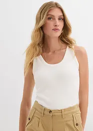 Tanktop met biologisch katoen (set van 2), bonprix