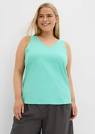 Tanktop van puur katoen (set van 2), bonprix
