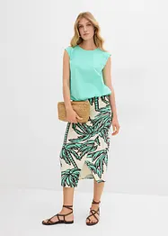 Shirt met elastische boordjes, bonprix