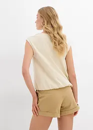 Shirt met elastische boordjes, bonprix