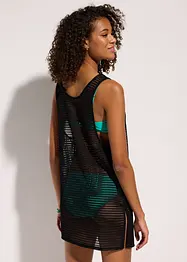 Transparante lange strandtop, bonprix