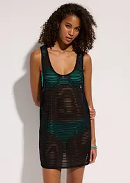 Transparante lange strandtop, bonprix