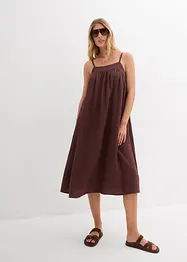 Jurk met spaghettibandjes van een soepele viscose-mix, bonprix