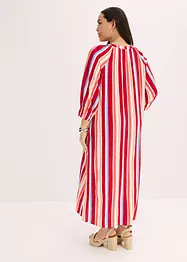 Gestreepte kaftan jurk van gestructureerde viscose, bonprix