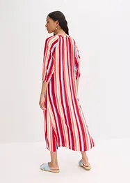 Gestreepte kaftan jurk van gestructureerde viscose, bonprix