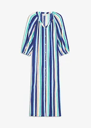 Gestreepte kaftan jurk van gestructureerde viscose, bonprix