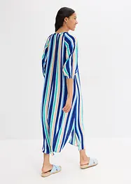 Gestreepte kaftan jurk van gestructureerde viscose, bonprix