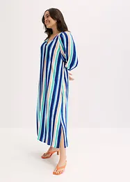 Gestreepte kaftan jurk van gestructureerde viscose, bonprix