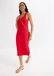 Midi jurk van zacht ribmateriaal, bonprix
