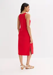 Midi jurk van zacht ribmateriaal, bonprix