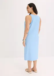 Midi jurk van zacht ribmateriaal, bonprix