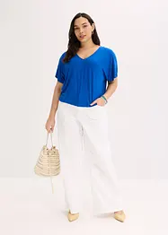 Oversized shirt in een viscosemix, bonprix