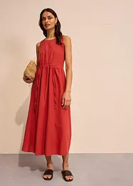 Maxi jurk in een lichte linnen-viscosemix, bonprix