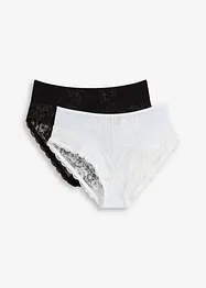 Maxislip (set van 2) met sierlijk kant, bonprix