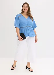Shirt tuniek met kant, bonprix