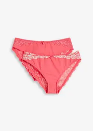 Slip met elegant kant (set van 2), bonprix