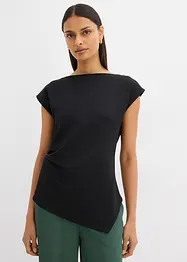 Asymmetrische top van comfortabele scuba, bonprix