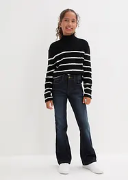 Flared jeans mid waist, bonprix