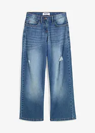Wide leg jeans mid waist, bonprix