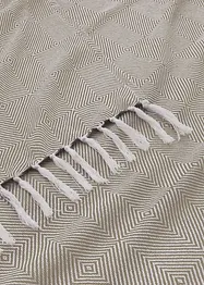 Plaid met franjes, bonprix