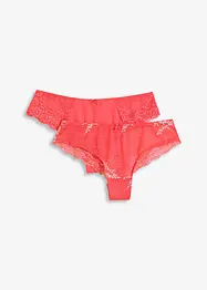 Brazilian slip met multicolor kant (set van 2), bonprix