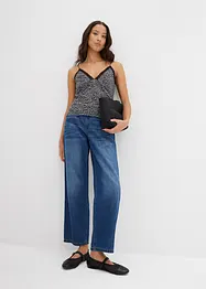 Spaghetti top van mesh, bonprix