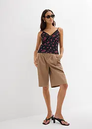 Spaghetti top van mesh, bonprix
