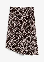 Rok met luipaardprint en split, bonprix