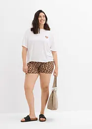 Cropped T-shirt met oversized schouders, bonprix