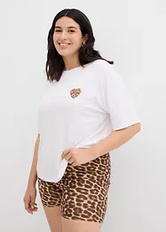 Cropped T-shirt met oversized schouders, bonprix