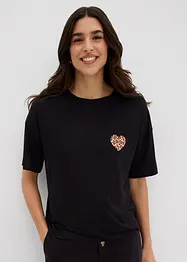 Cropped T-shirt met oversized schouders, bonprix