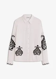 Blouse met borduursel in een zachte viscosemix, bonprix