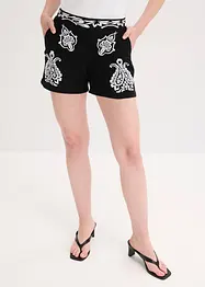Short met borduursel van zachte viscose mix, bonprix